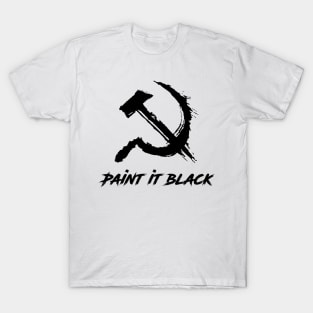 Paint it Black Hammer and Sickle T-Shirt